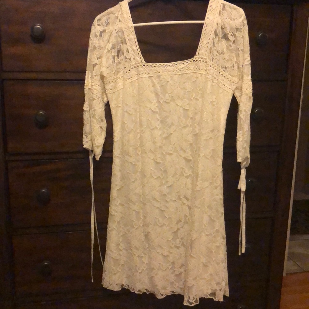 Pearl lacy dress